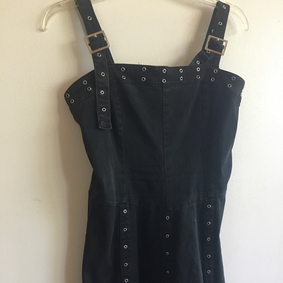 Black denim dress - Picture 3 of 4